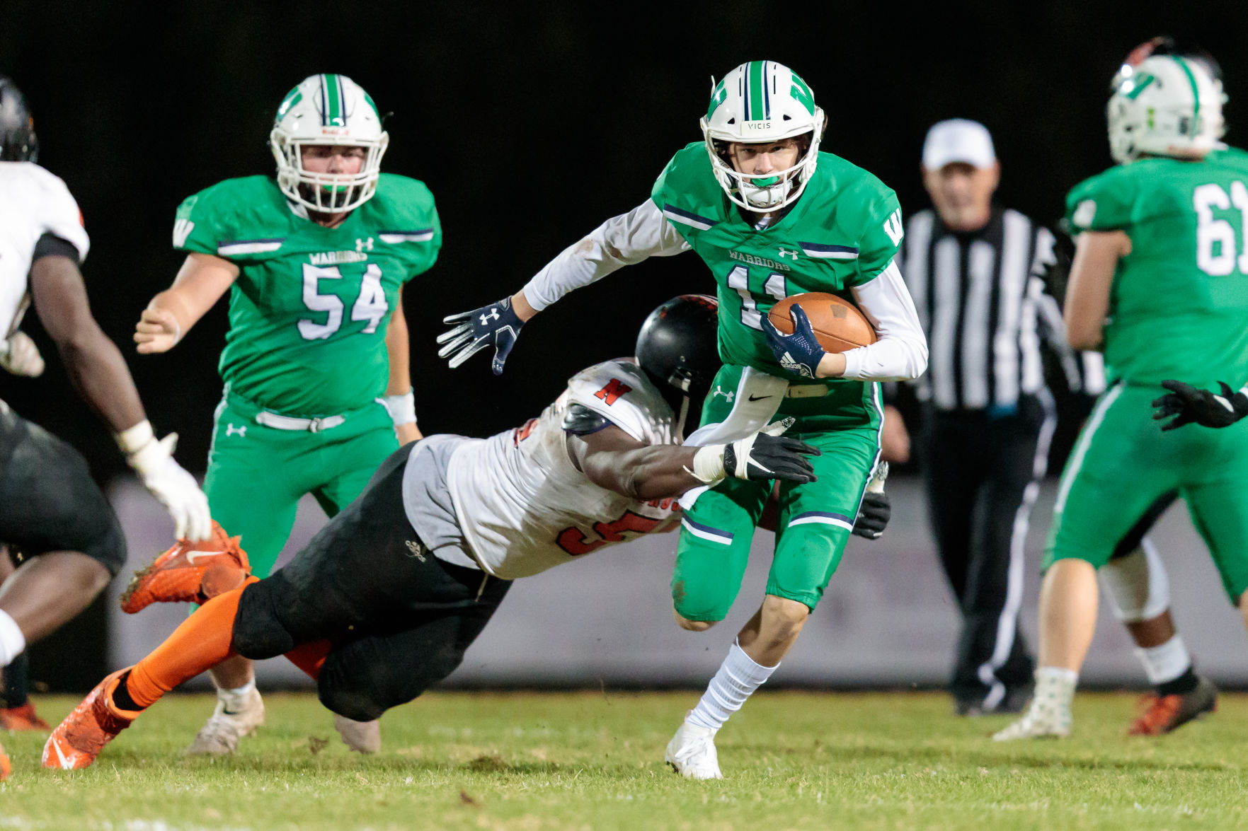 The Northwest Cabarrus Trojans fall to the Weddington Warriors in the third round of the 3AA State playoffs.